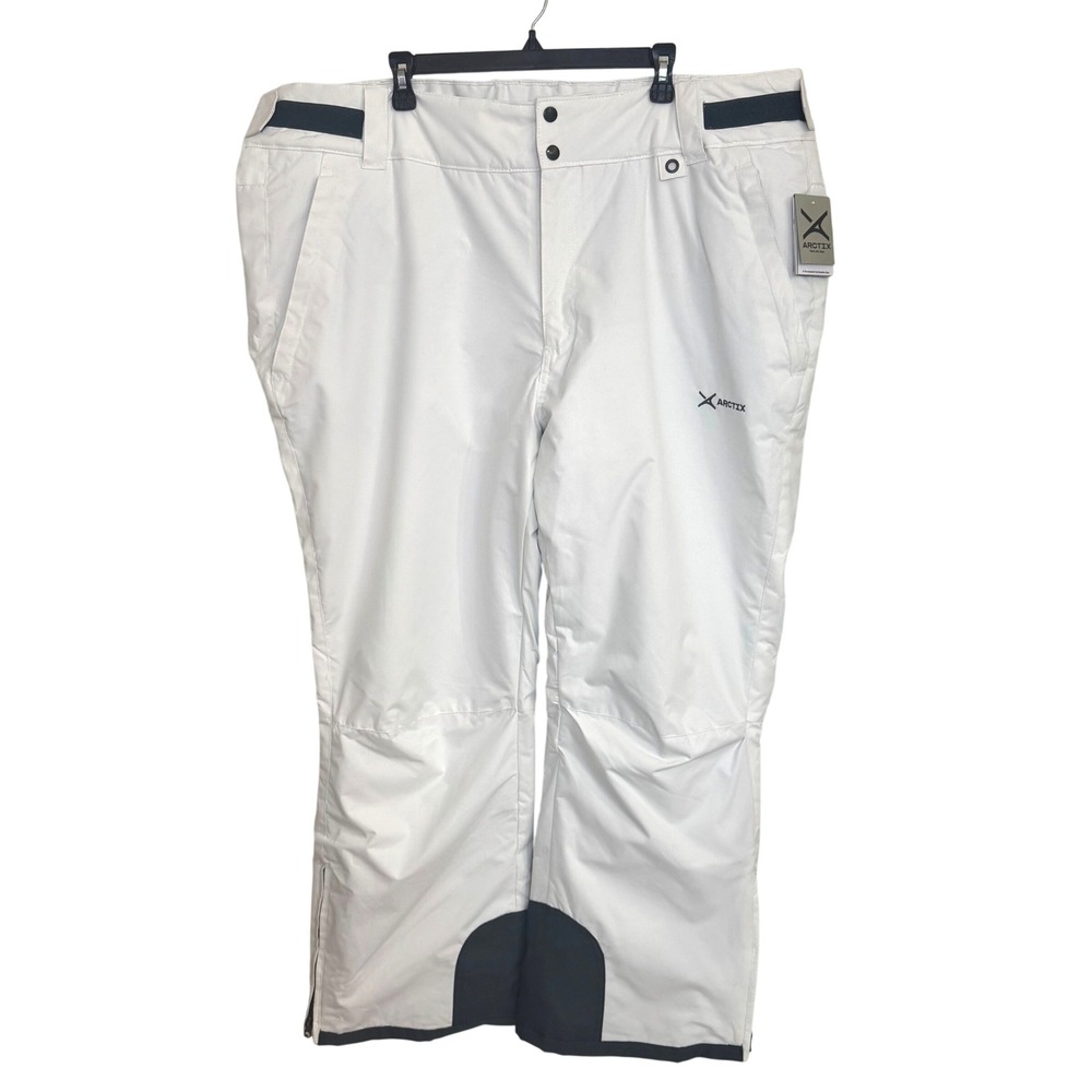 Arctix Snow Pants Women 3X White Insulated Water Repellent Ski Winter Plus Size